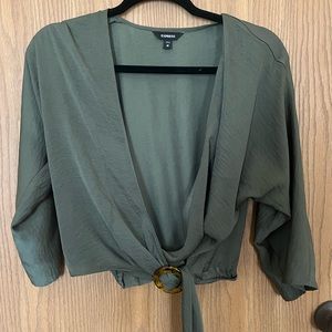 Express green top